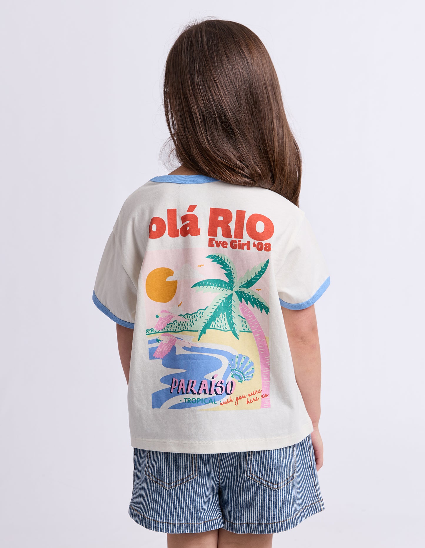 Eve Girl Vacay Ringer Tee