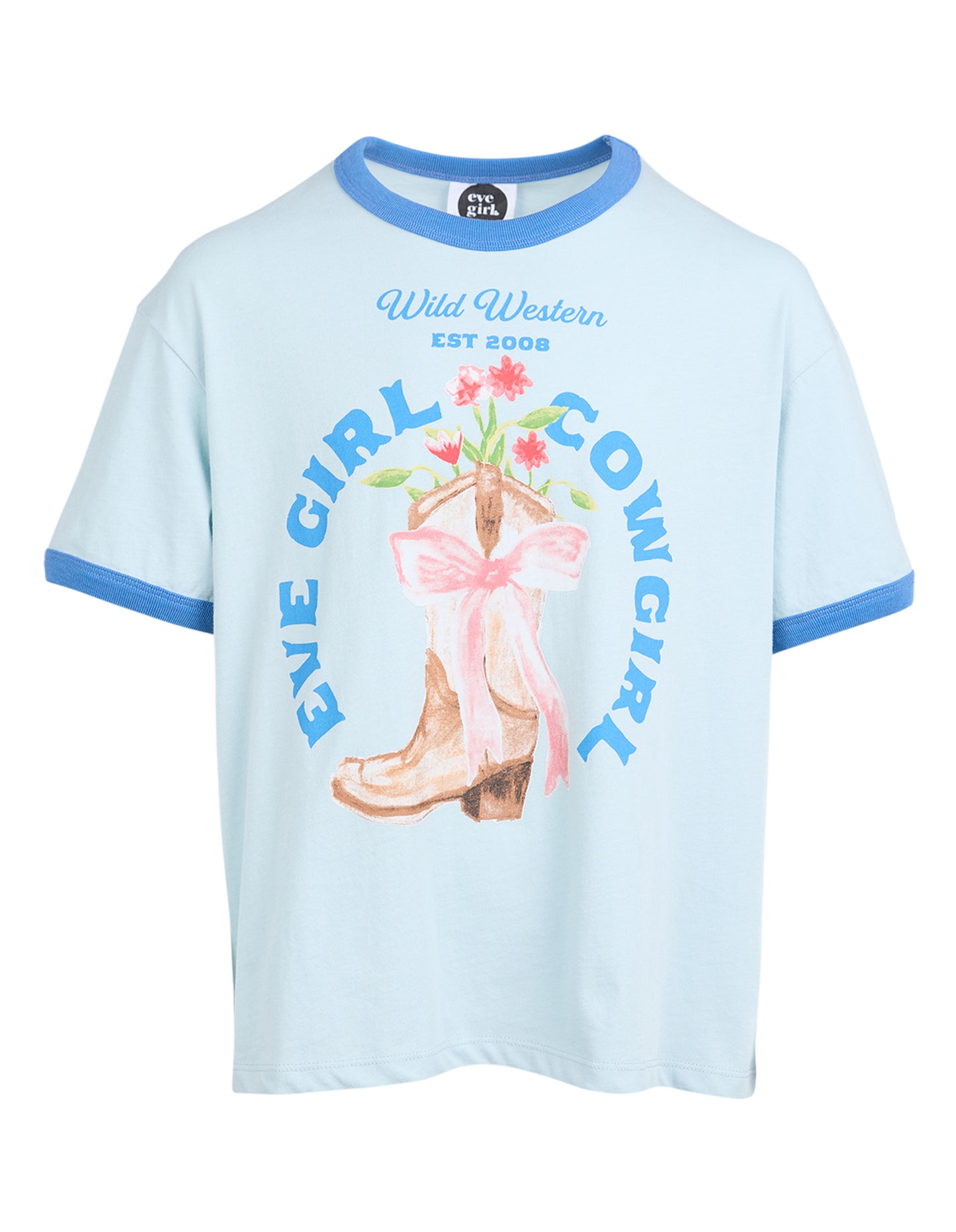 Eve Girl Rodeo Ringer Tee
