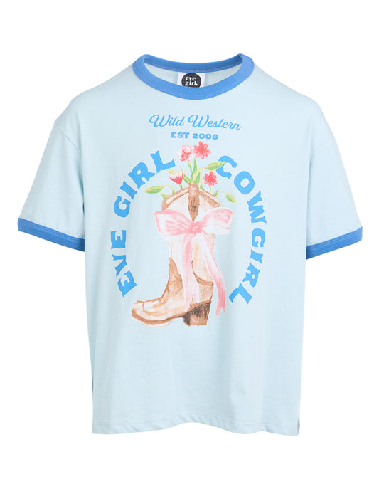 Eve Girl Rodeo Ringer Tee