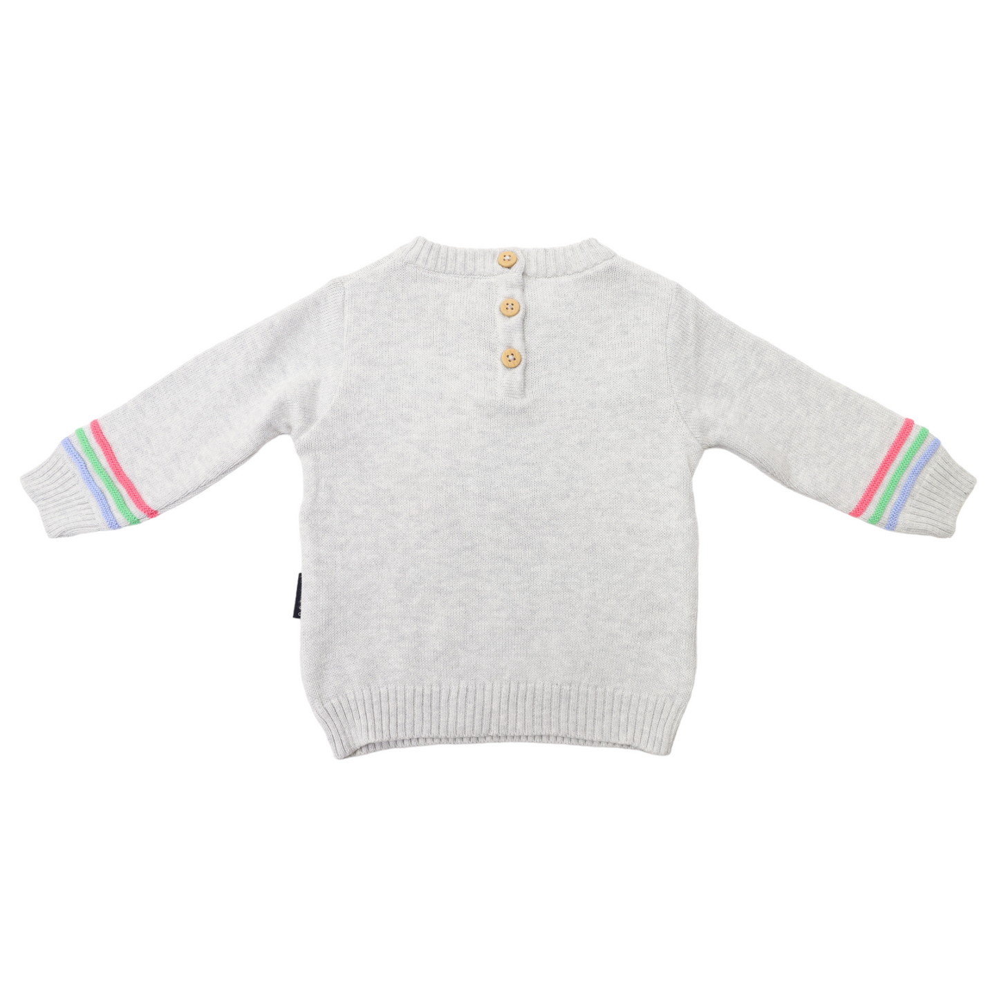 Korango Rainbow Knit Sweater Grey