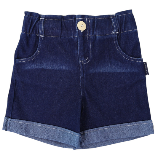 Korango High Waisted Short Dark Denim