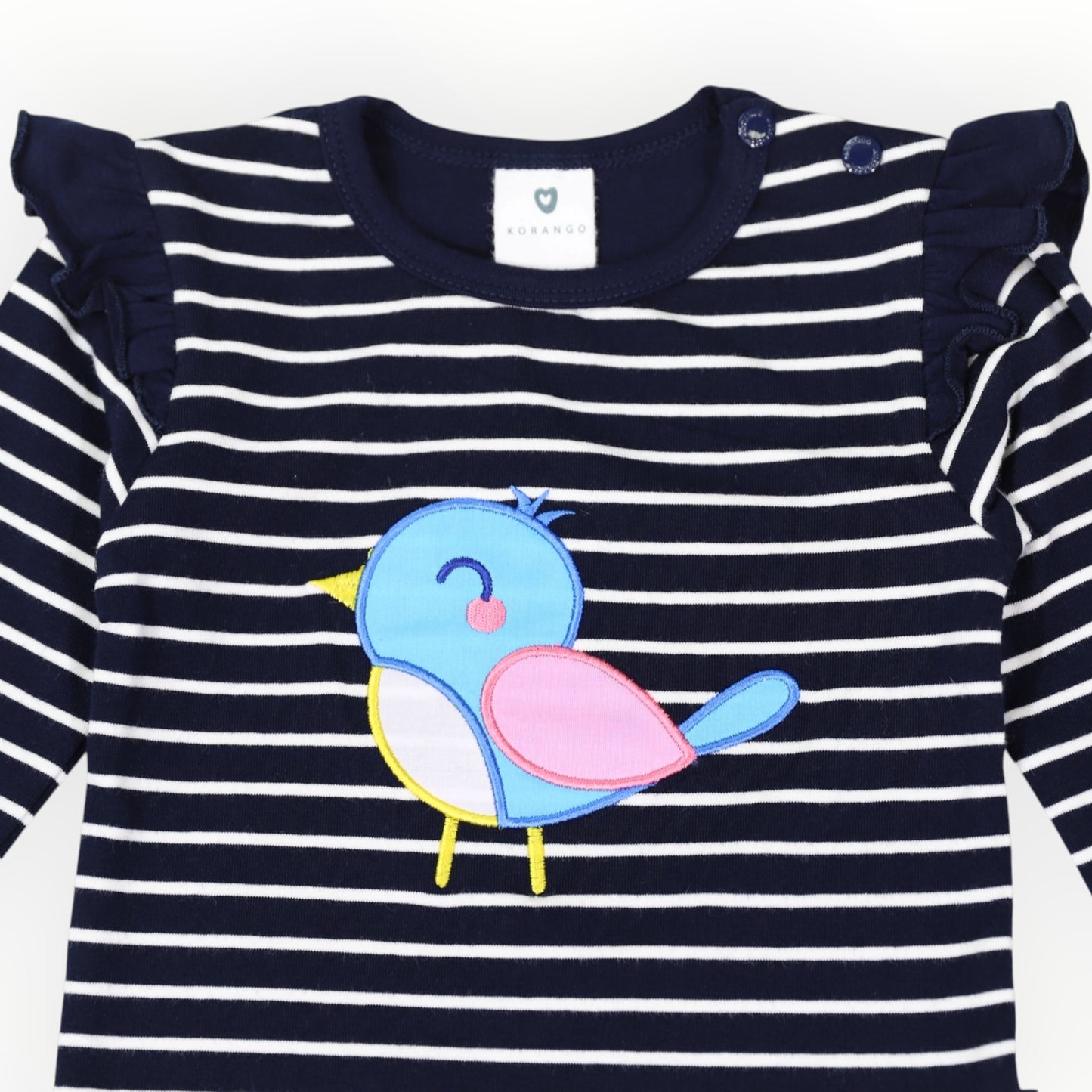 Korango Frill Bird Top Navy