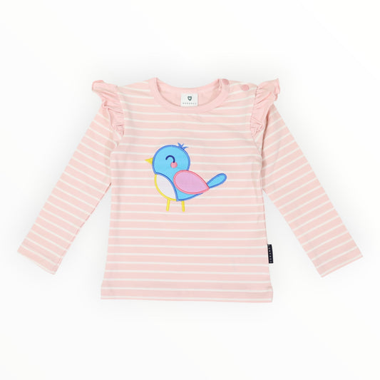 Korango Frill Bird Top Pink
