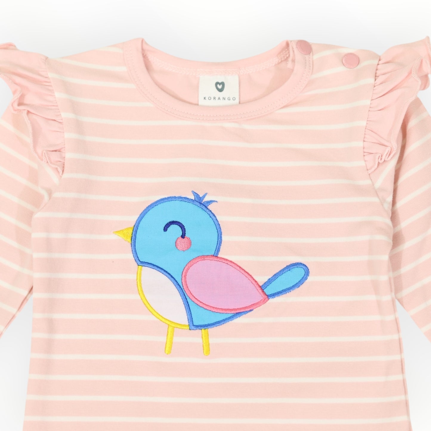 Korango Frill Bird Top Pink