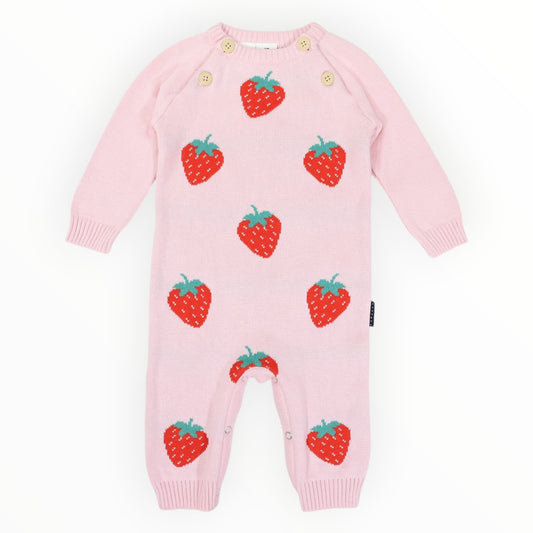 Korango Strawberry Knit Romper