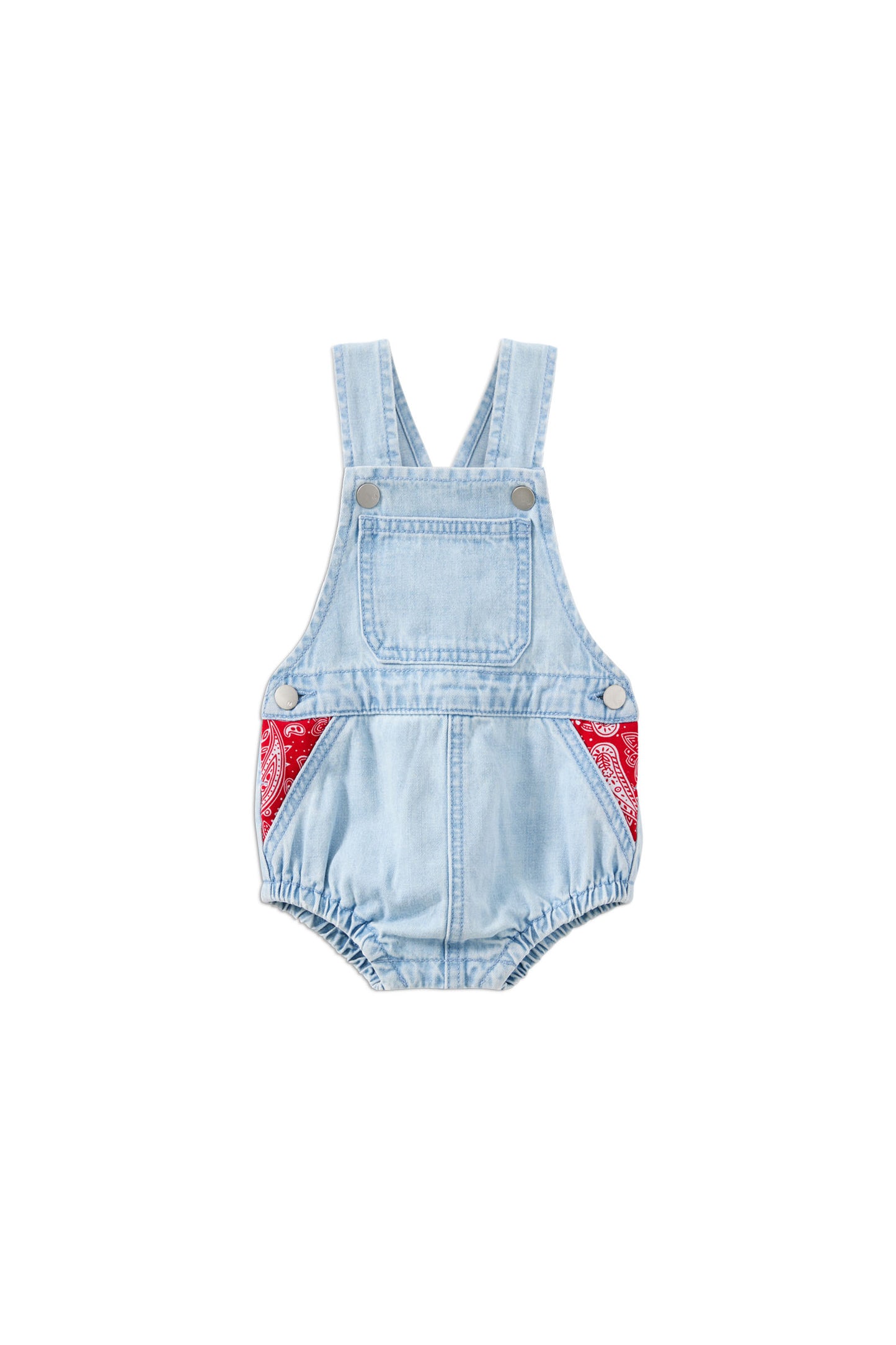 Milky Bandana Denim Overall