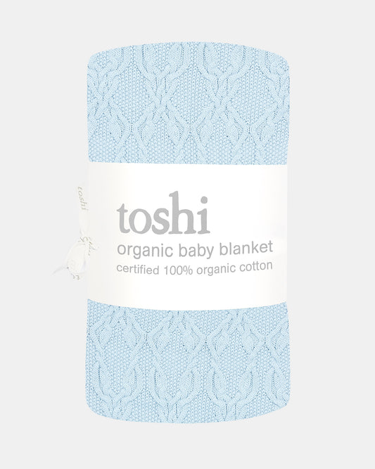 Toshi Organic Blanket Bowie Bluebird