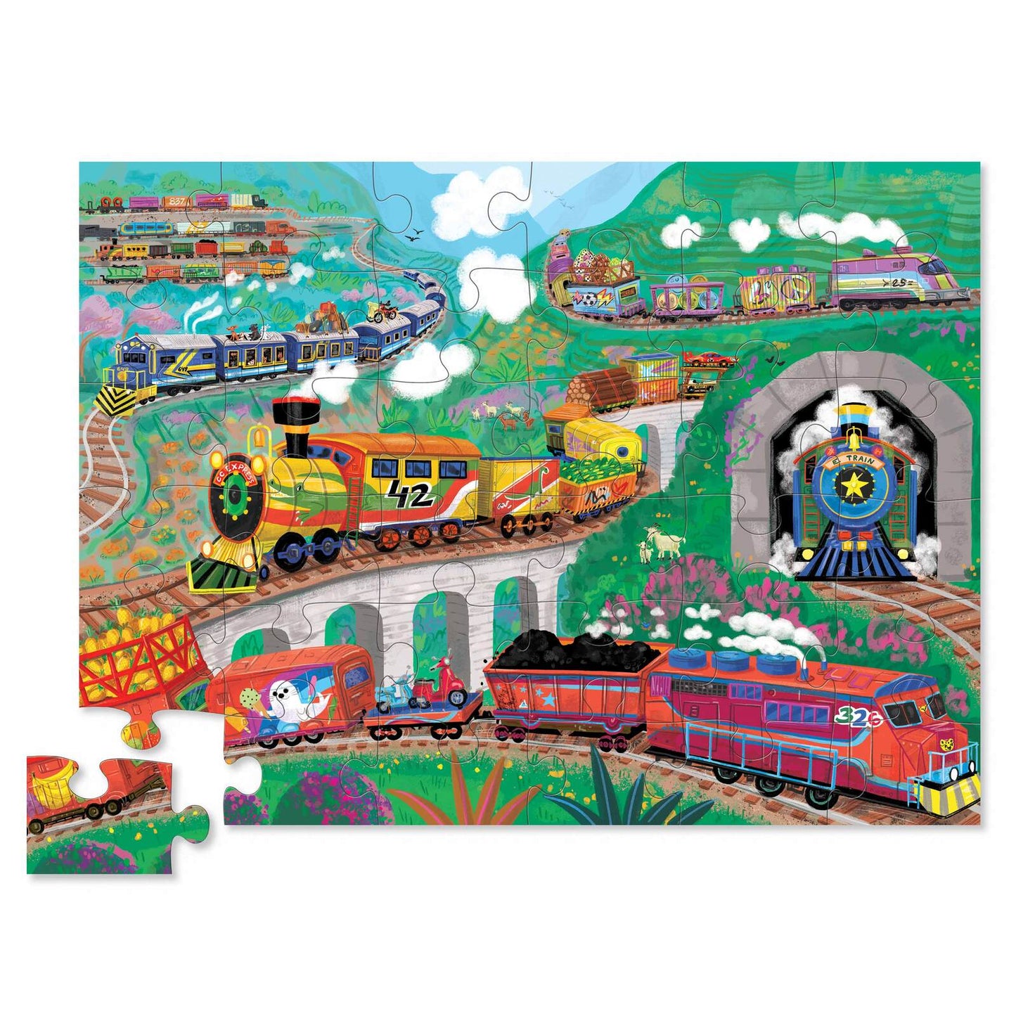 Tiger Tribe Classic Floor Puzzle All Aboard