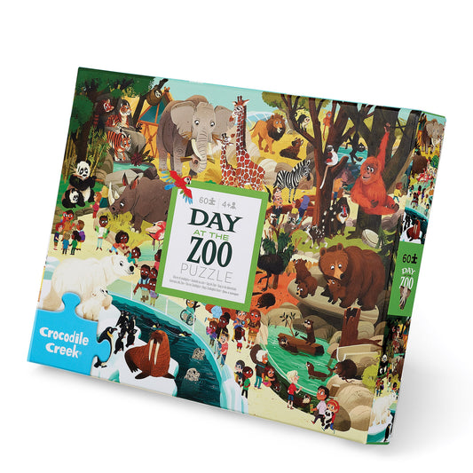 Crocodile Creek Day At The Museum Puzzle 60pc Zoo