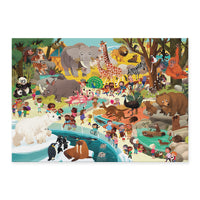 Crocodile Creek Day At The Museum Puzzle 60pc Zoo