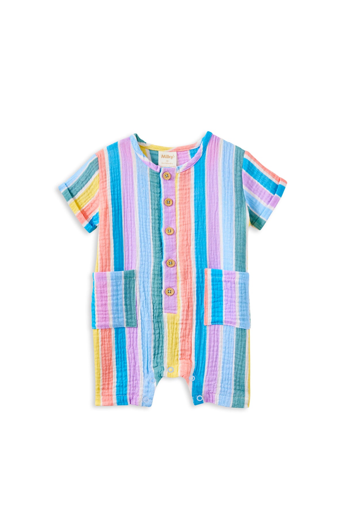 Milky Fiesta Crinkle Playsuit