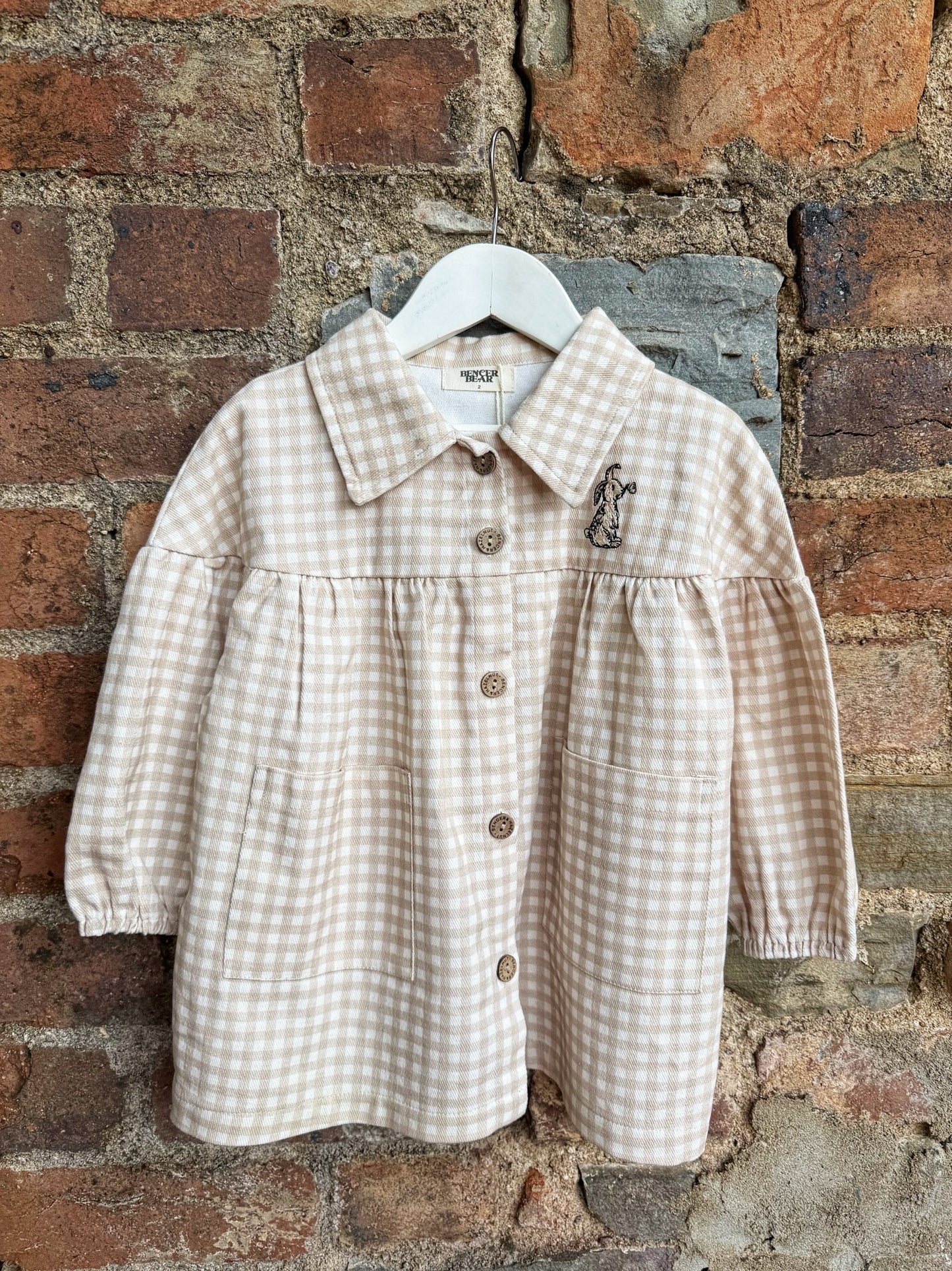 Bencer & Hazelnut Gingham Bunny Dress