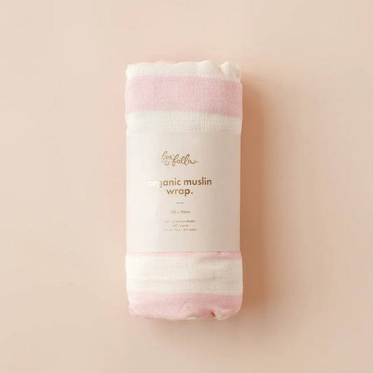 Fox & Fallow Petal Stripe Organic Muslin Wrap