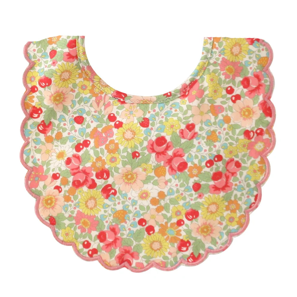 ALIMROSE Scallop Bib Spring Blossom