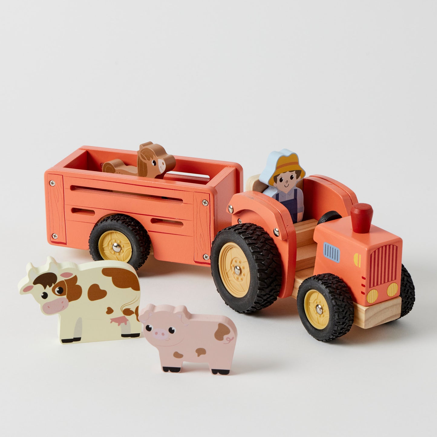 Wooden Farm Truck Set