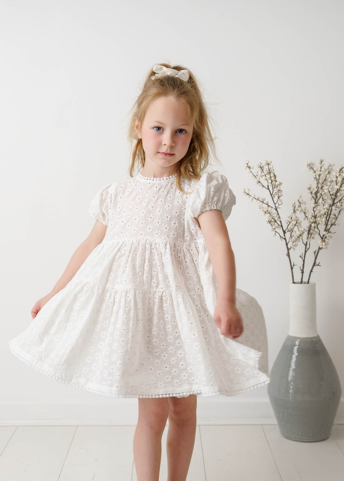 Rai & Co Eliza Embroidered Dress