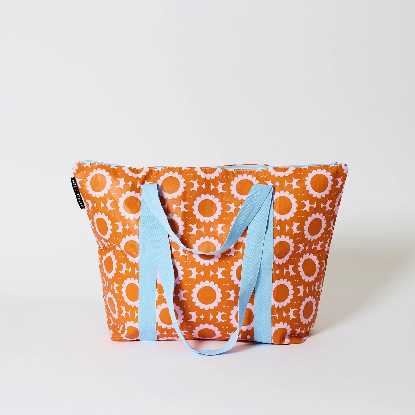 Project Ten Medium Zip Tote Geo Floral