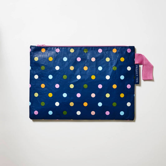 Project Ten Large Zip Pouch Confetti