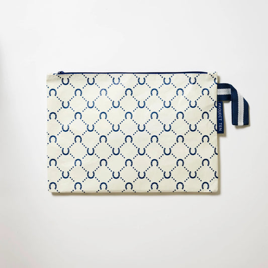 Project Ten Large Zip Pouch Horseshoe