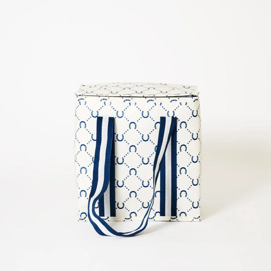 Project Ten Medium Insulated Tote Navy Horseshoe