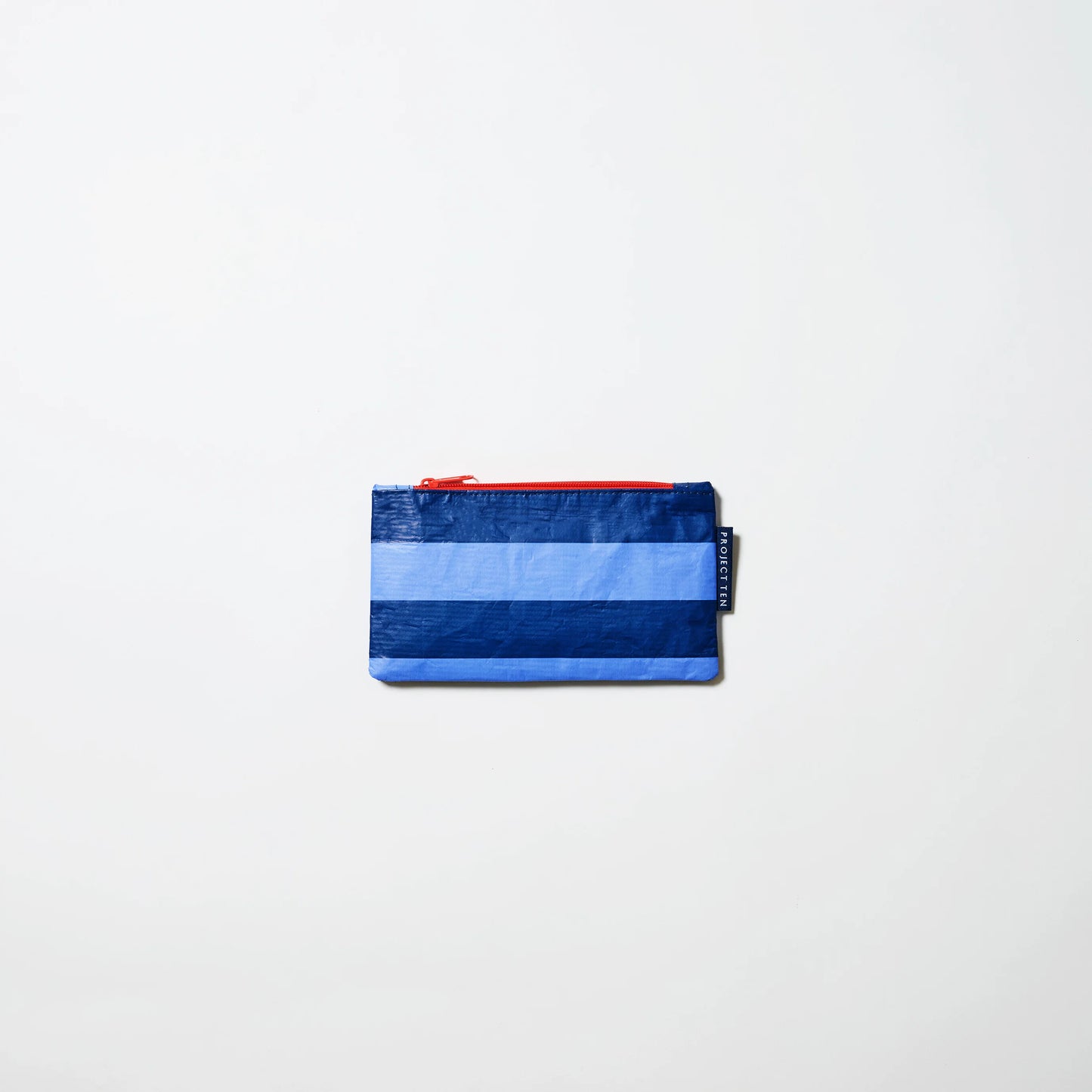 Project Ten Tiny Zip Pouch Blue Stripe