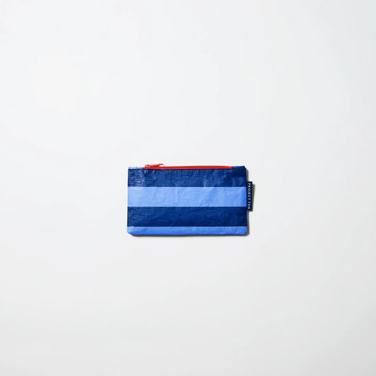 Project Ten Tiny Zip Pouch Blue Stripe
