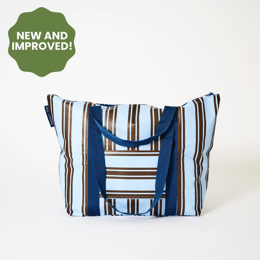 Project Ten Zip Medium Tote Oxford Stripe