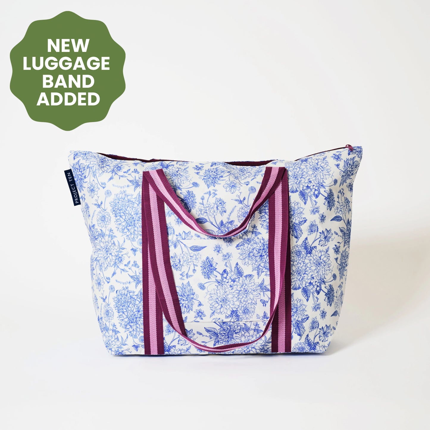 Project Ten Medium Zip Tote Toile