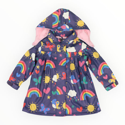 Korango Spring Rainbow Raincoat Navy