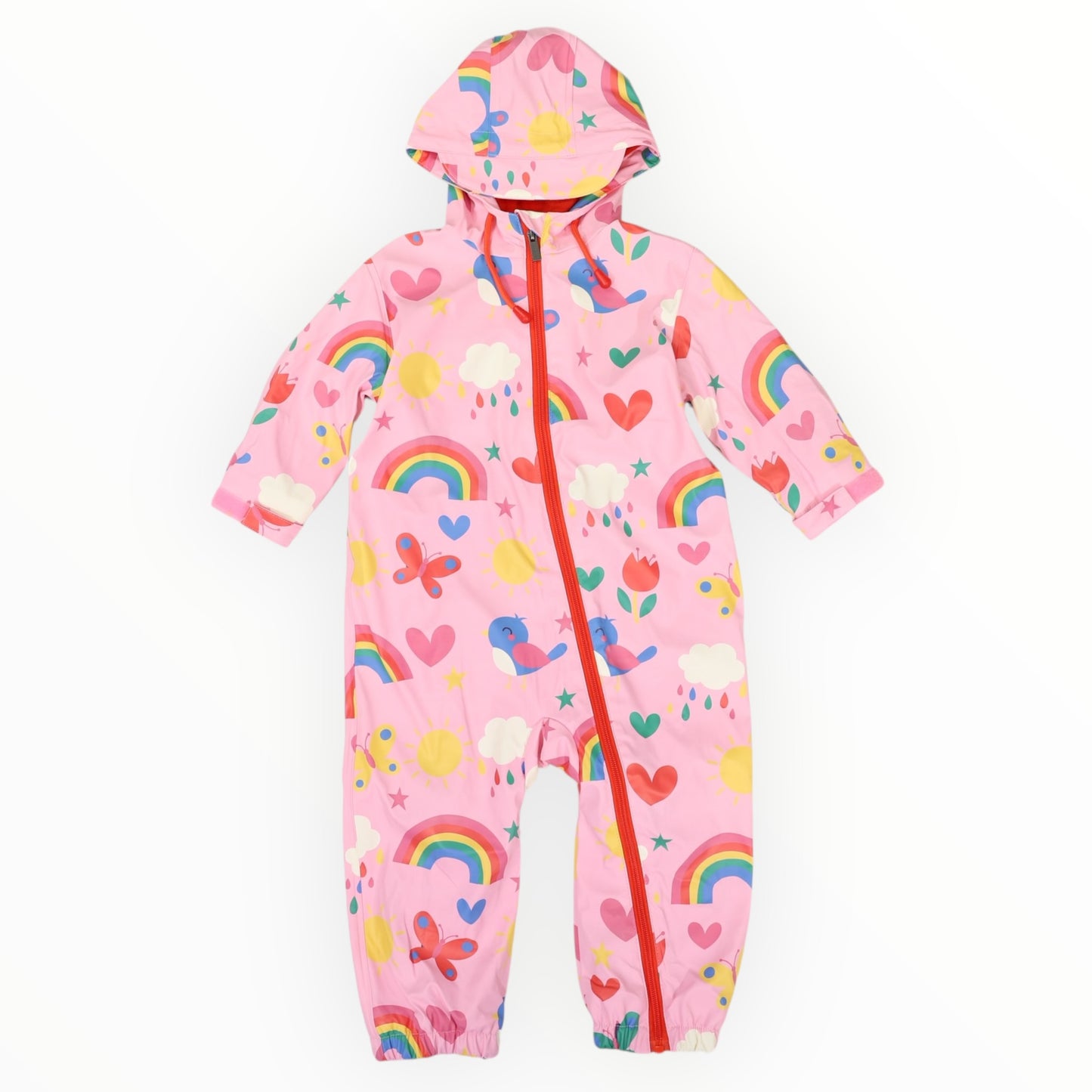 Korango Spring Rainbow Rainsuit Pink