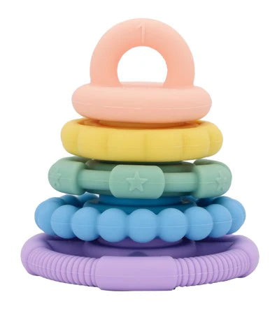 Jellystone Designs Rainbow Stacker and Teether Toy Gelato