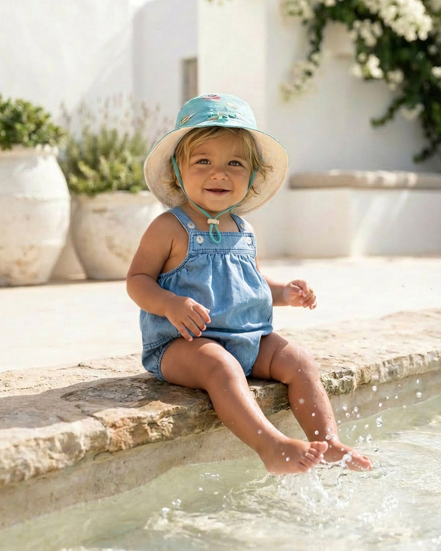 Baby Romper Bubble Denim