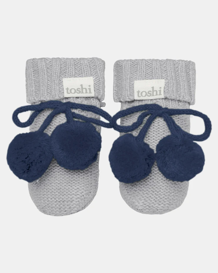 Toshi Organic Booties Fog