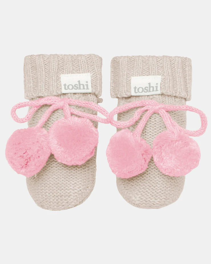 Toshi Organic Booties Oatmeal