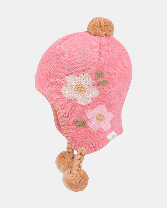 Toshi Organic Earmuff Beanie Mystical Rosie Posie