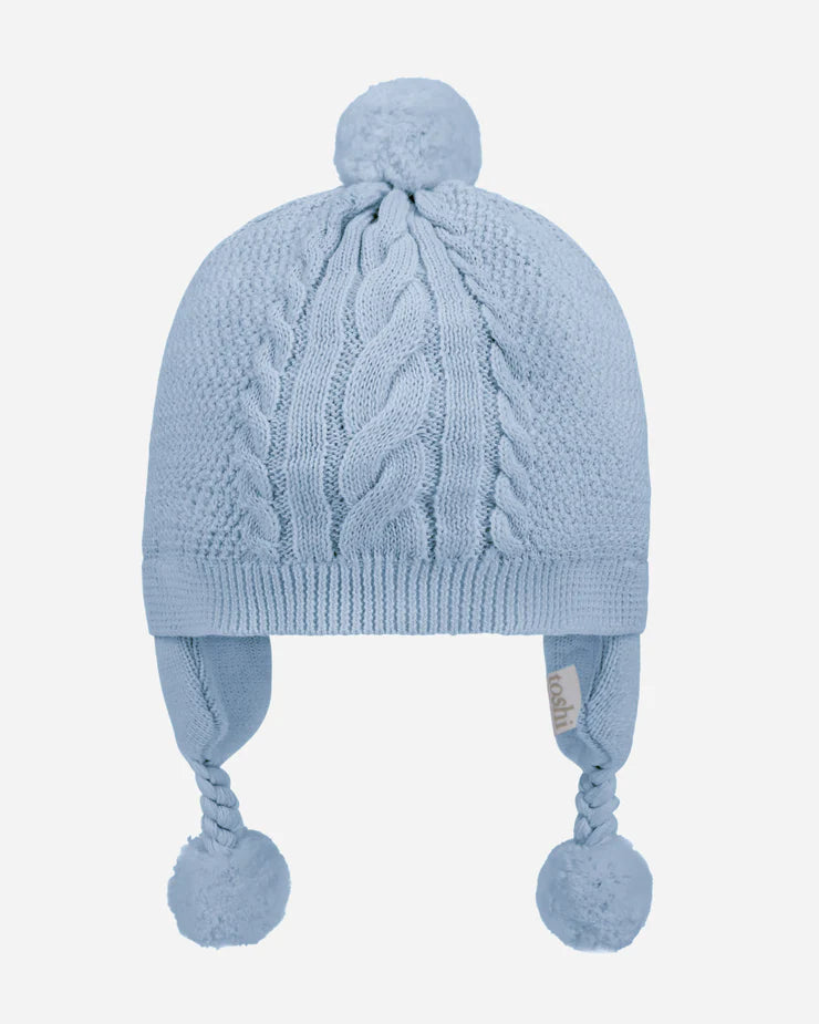 Toshi Organic Earmuff Beanie Yummy Bluebell
