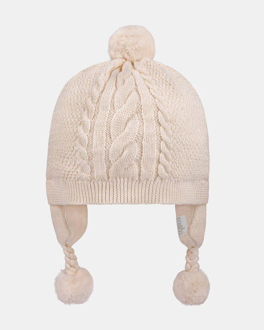 Toshi Organic Earmuff Beanie Oatmeal