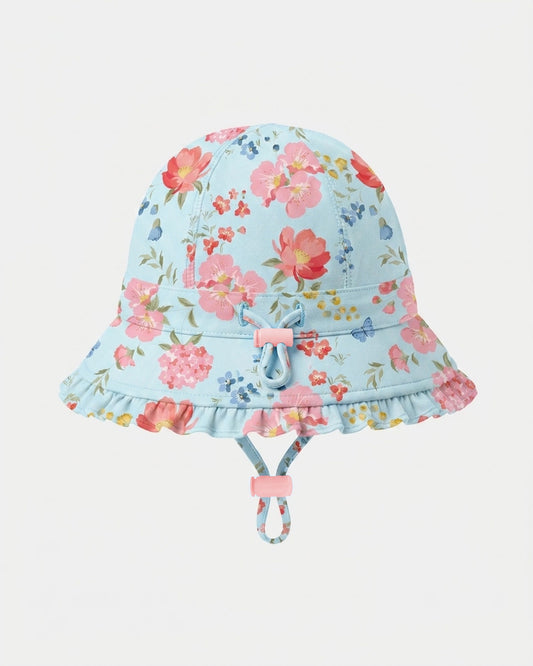 Swim Bell Hat Twinkle Aqua Garden