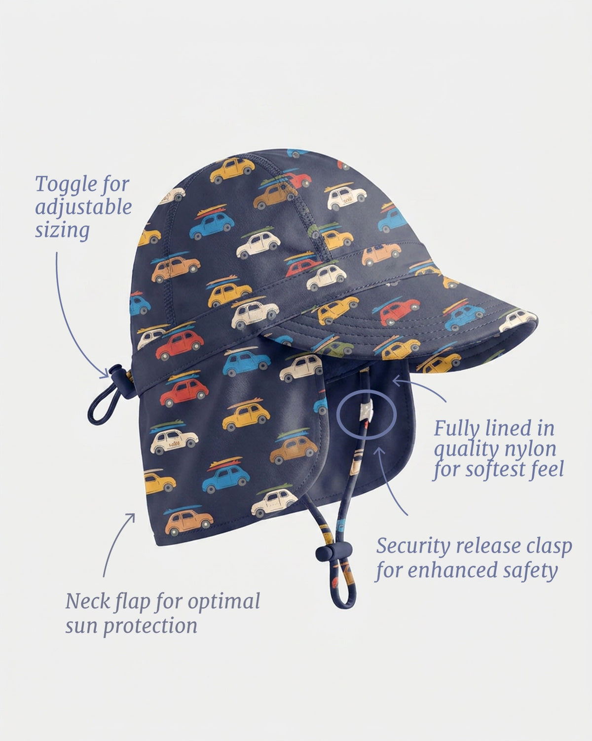 Swim Flap Cap Pirate Wave Buggies