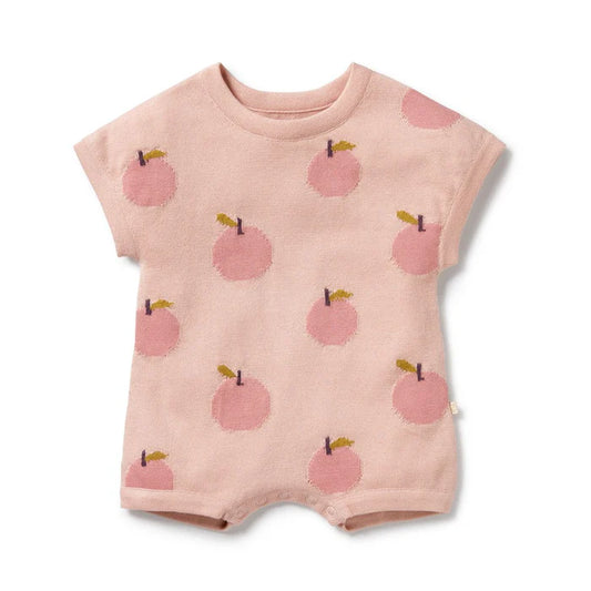 Wilson & Frenchy Just Peachy Organic Knitted Growsuit