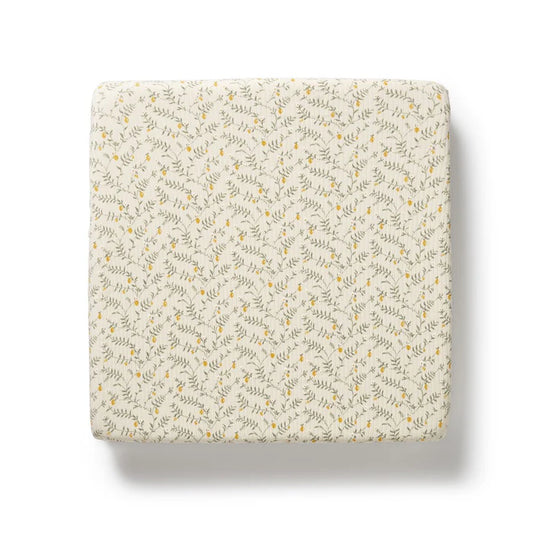 Wilson & Frenchy Lemon Leaf Organic Cot Sheet
