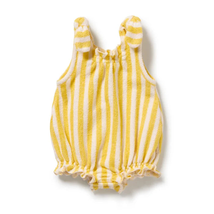 Wilson & Frenchy Honey Wave Organic Terry Tie Playsuit