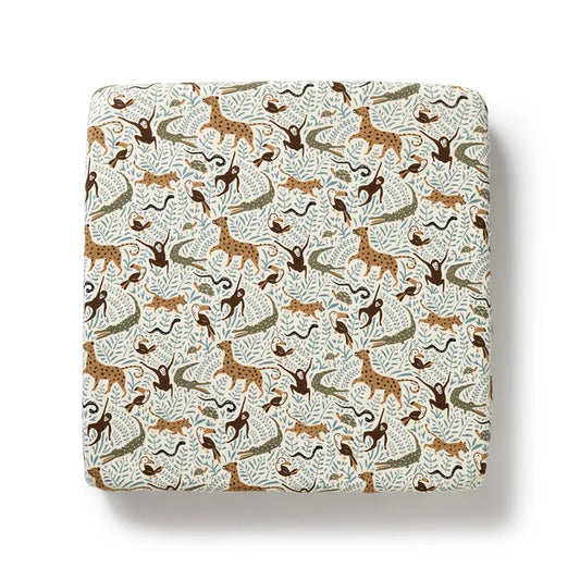 Wilson & Frenchy Mini Jungle Organic Cot Sheet