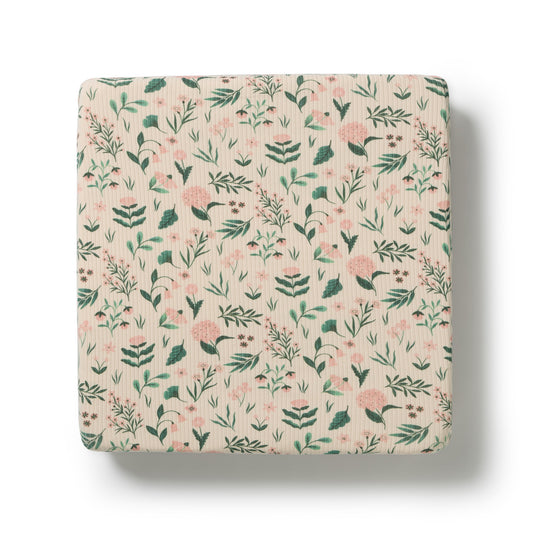 Wilson & Frenchy Sweet Bloom Organic Cotton Cot Sheet