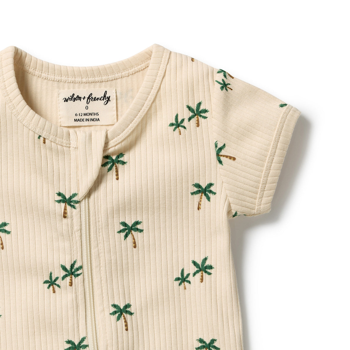 Wilson & Frenchy Tiny Palm Organic Boyleg Zipsuit
