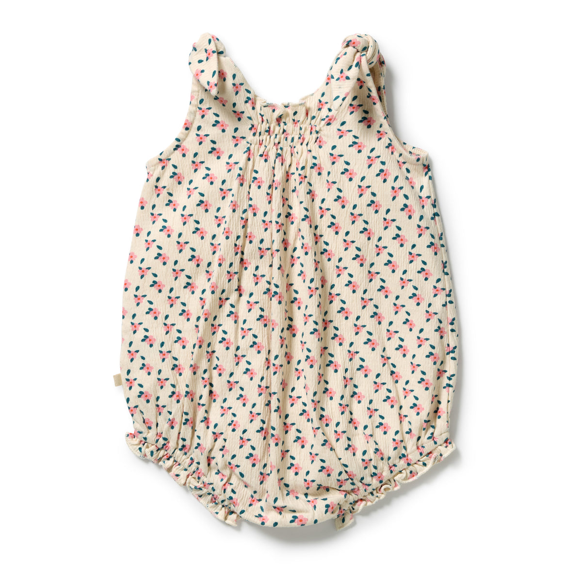 Wilson & Frenchy Little Blossom Organic Crinkle Tie Playsuit