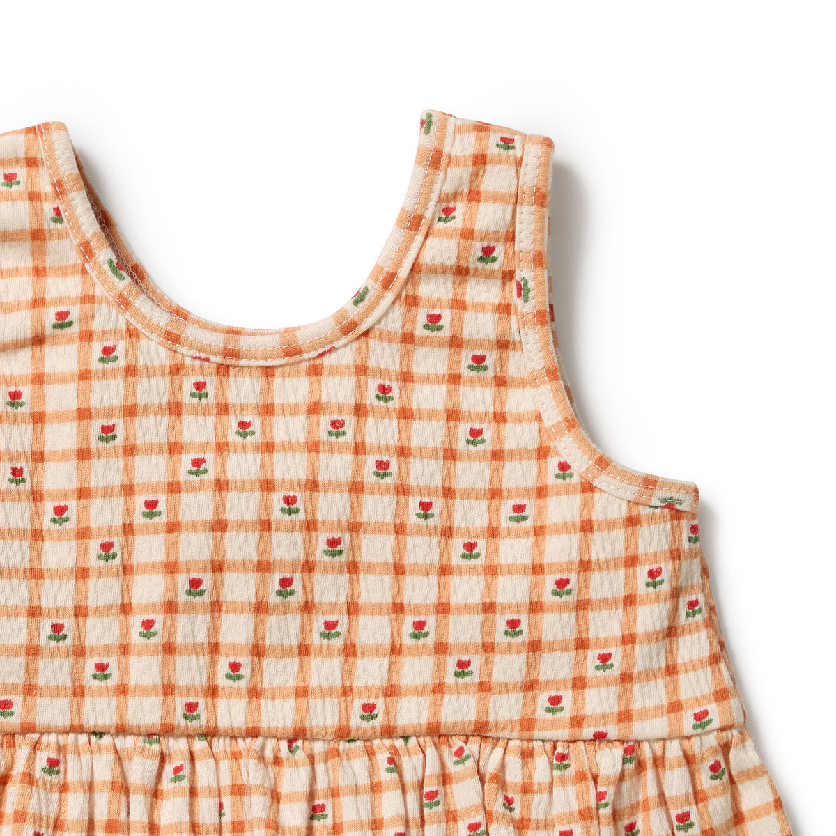 Wilson & Frenchy Checkerberry Organic Crinkle Ruffle Set