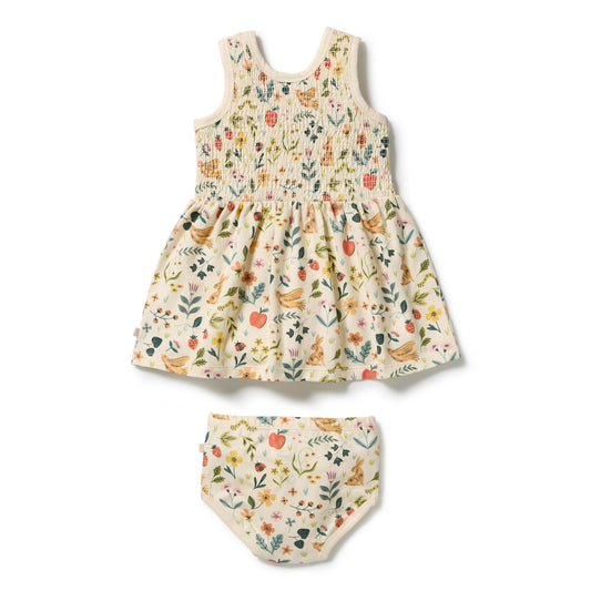 Wilson & Frenchy Summer Garden Organic Dress Set