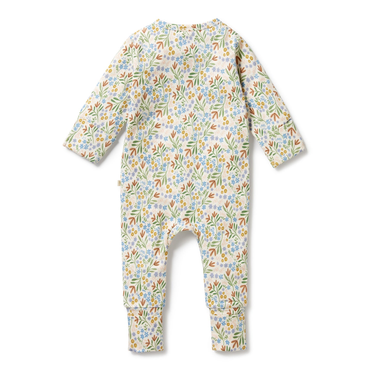 Wilson & Frenchy Tinker Floral Organic Zipsuit