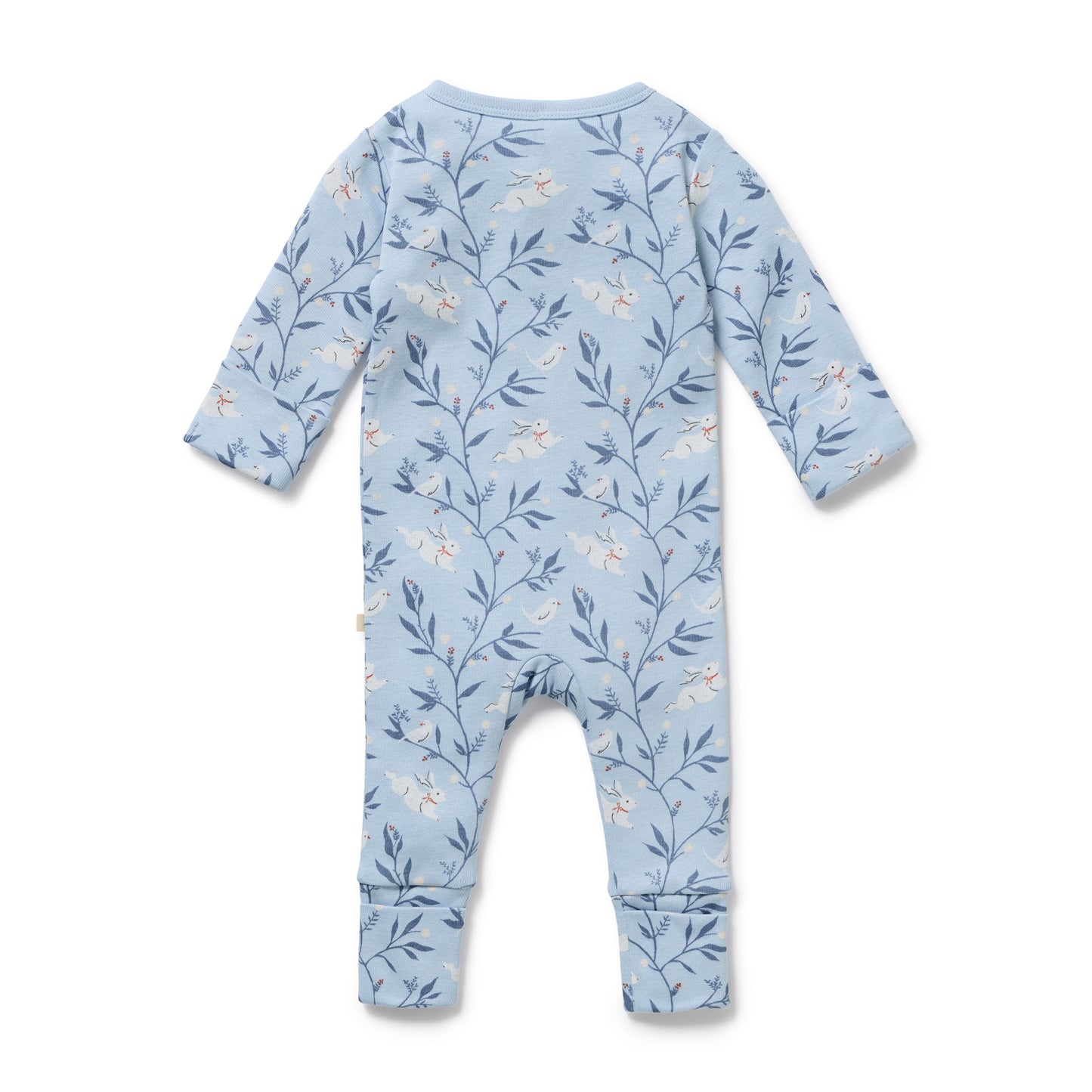 Wilson & Frenchy Bunny Whistle Organic Zipsuit